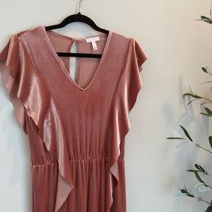 Leith velvet jumpsuit